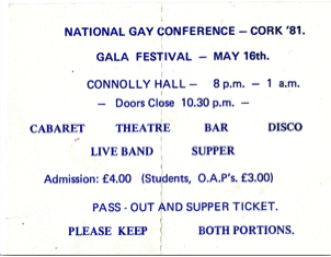 National Gay Conference, Cork, 1981 (Cork LGBT Archive)