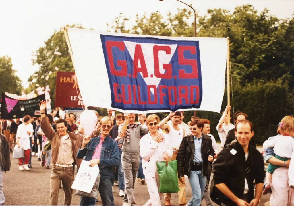 GAGS banner at Pride, London, 29 June 1985 (SHC ref 9745/4/5)